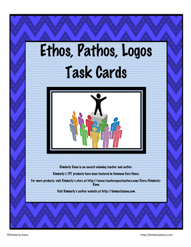 Ethos, Pathos, and Logos Task Cards