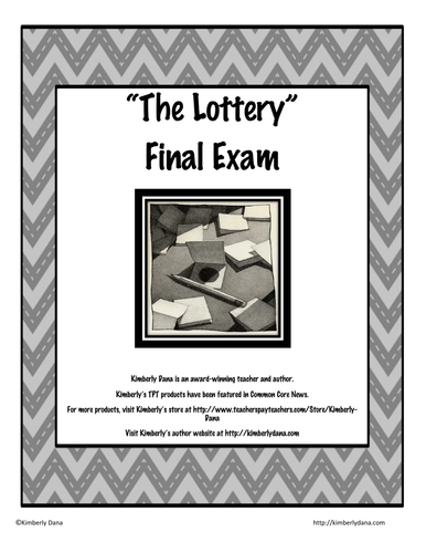 The Lottery Final Exam Test