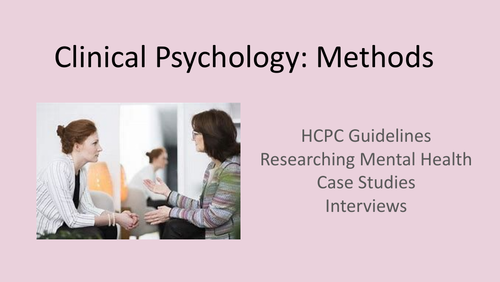 EDEXCEL AL Clinical Psychology Research Methods Slides
