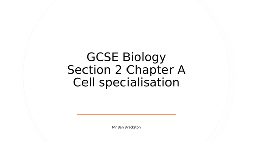 Cell specialisation GCSE Biology