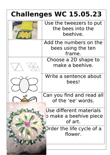 Reception Planning, Summer 1, Week 5