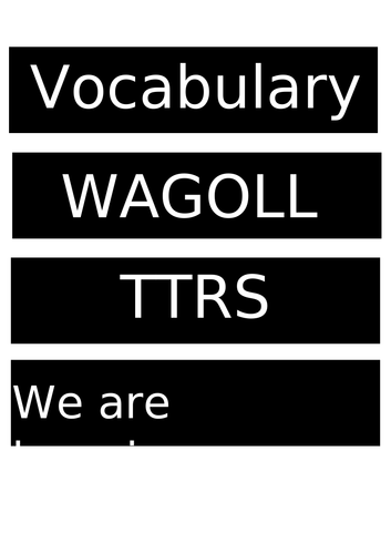 Maths working wall display resources