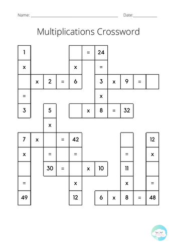 KS2 Maths Crosswords  | Fun Practice for Multiplication & Division
