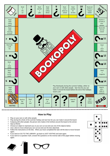 READING CHALLENGE - Bookopoly