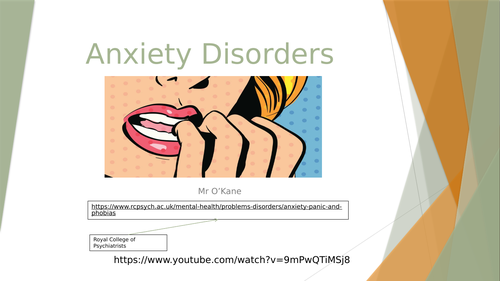 Anxiety and related disorders - Abnormal/clinical Psychology A Level