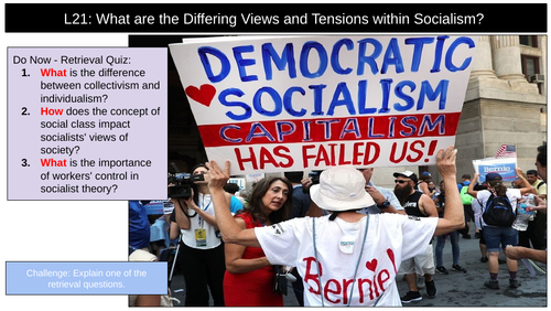 Socialism Differing Views  Tensions