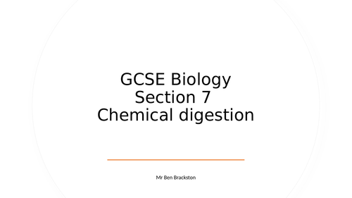 Chemical digestion - GCSE Biology