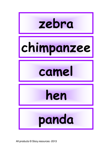 LETTERS AND SOUNDS PHASE 3 ~ ANIMAL SORTING / FULL CIRCLE / EYFS LITERACY