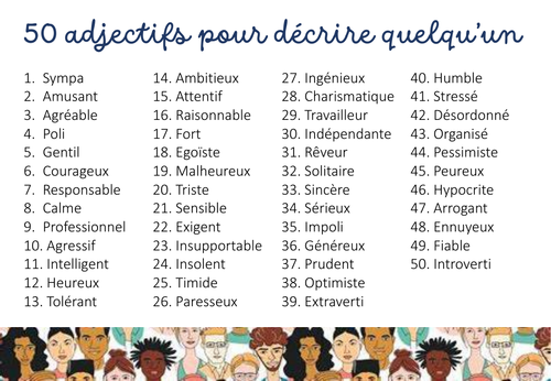Description - Adjectifs GCSE French