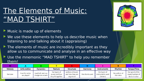 Musical Elements Revision - MADTSHIRT