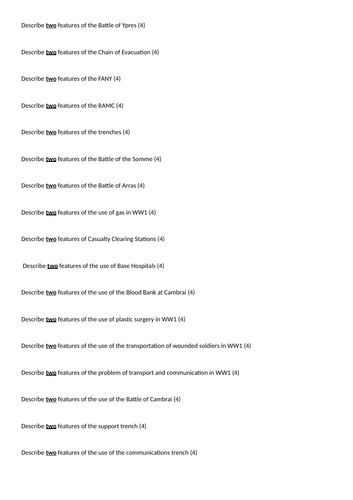 exam questions for revision