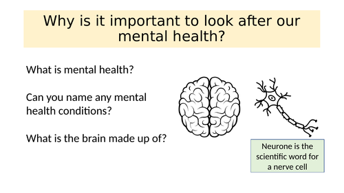 SMSC - PSHE - CITZENSHIP - Why is it important to look after our mental health?