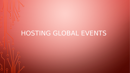 A Level Global Events Powerpoint