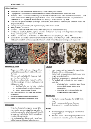 GCSE History - Whitechapel (Crime & Punishment)