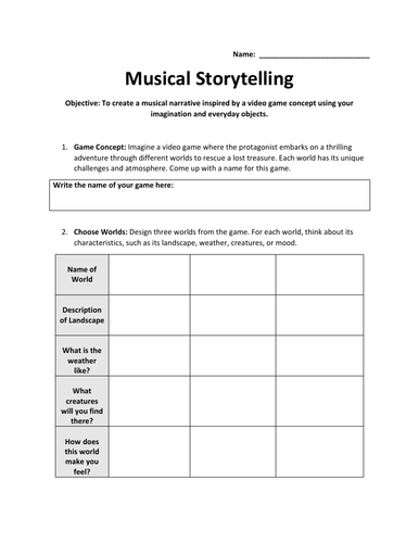 Musical Storytelling - Video Games