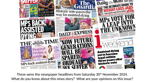 Euthanasia Debate Teaching Resources