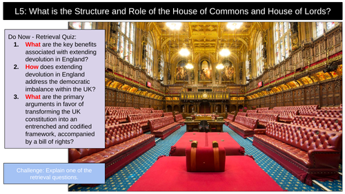 House of Commons House of Lords | Teaching Resources