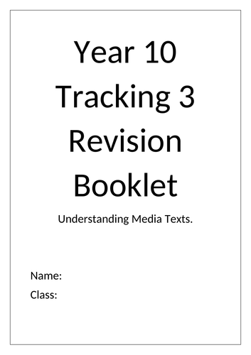 Ks3 Media Revision Booklet