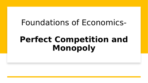 Market structure Foundation