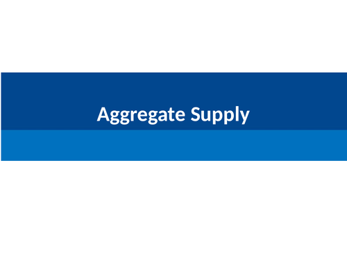 Aggregate Supply