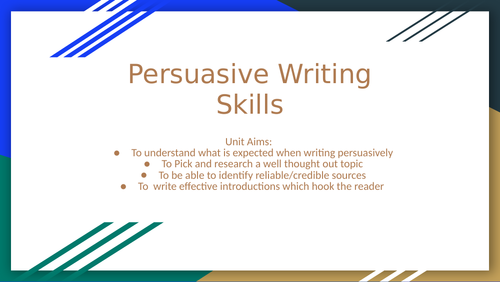 Persuasive Writing (FULL UNIT)