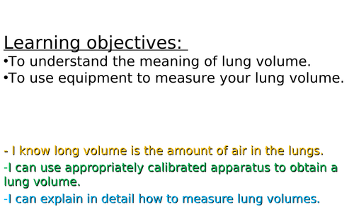 Breathing - KS3 Science Activate