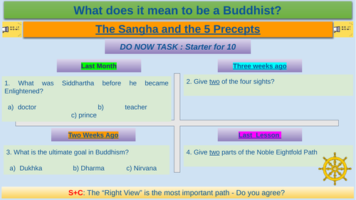 The Sangha and the 5 Precepts