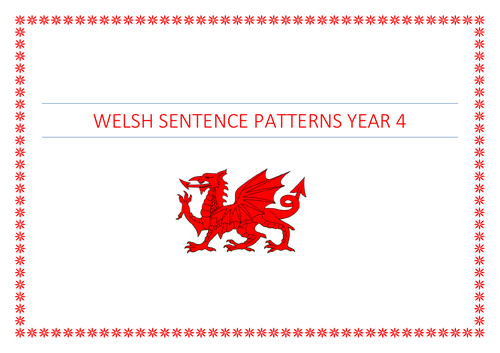 Welsh Language Patterns Year 4