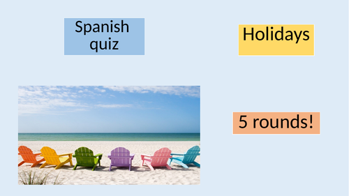 Spanish Holidays Quiz