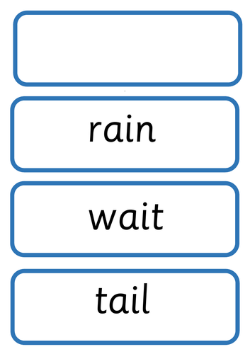 Phonics Rapidly Catch Up Phase 3 Word Cards