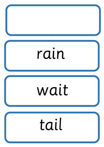 Phonics Little Wandle Rapid Catch Up Phase 3 Word Cards