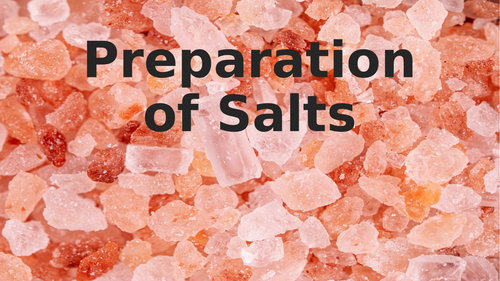 CH 12 - Preparation of Salts - CAIE iGCSE Chemistry '23-25 syllabus