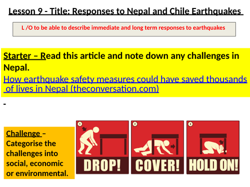 iGCSE AQA - Global Hazards - Full Lesson Pack, SoW, and homeworks