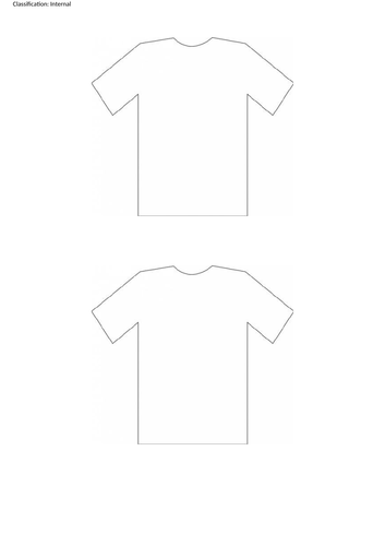 T-Shirt/Football top template