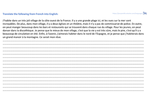 French Translations - Region