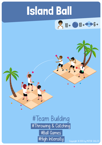 Island Ball - PE Team Building Game for Elementary School