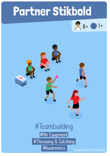Partner Stikbold - PE Team Building Game for Elementary School