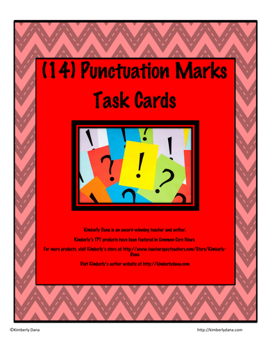Punctuation Mark Task Cards