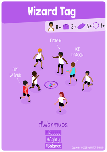 Wizard Tag - PE Warmup Game for Elementary School