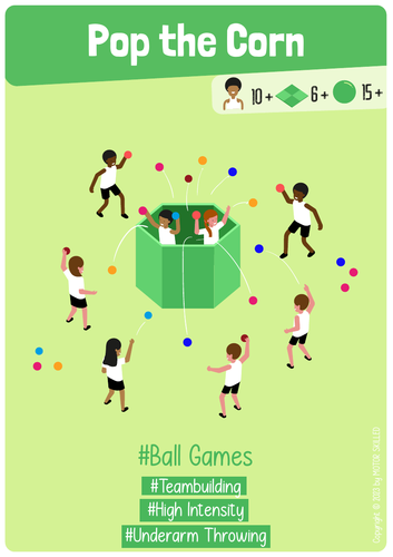 Pop the Corn - PE Ball Game for Elementary School