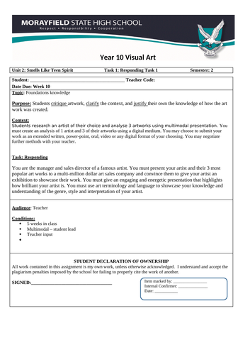 Making and responding drawing tasks