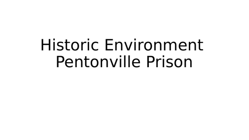 Eduqas Pentonville Prison Booklet