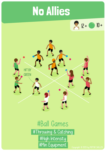 No Allies - PE Ball Game for Elementary School