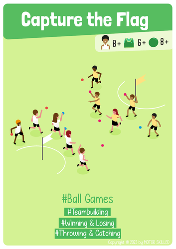 Capture the flag - PE Ball Game for Elementary School