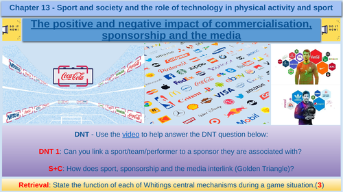 The positive and negative impact of commercialisation, sponsorship and the media