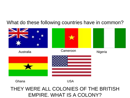 British Empire and colonies