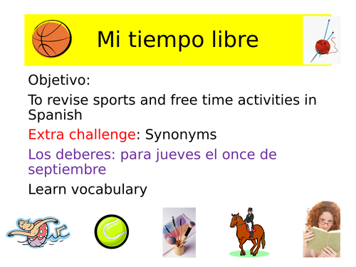 Spanish opinions and free time activities ppt