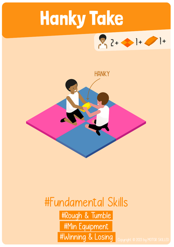 Hanky Take - PE Fundamental Skills Game for Elementary School