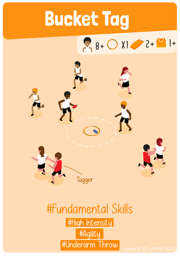 Bucket Tag - PE Fundamental Skills Game for Elementary School