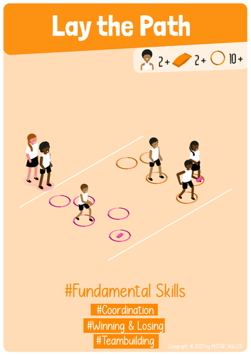Lay the Path - PE Fundamental Skills Game for Elementary School